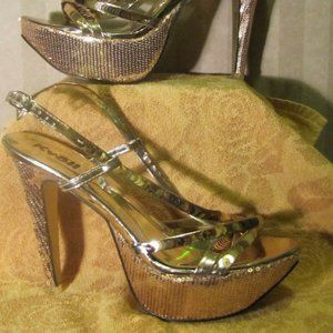 Kvoll Sequined Stiletto Heels sz 38 (USA size 7)